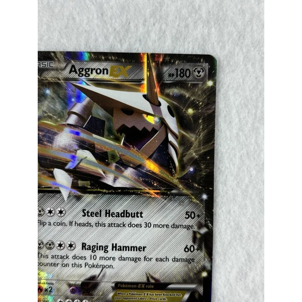 Pokémon Aggron EX 93/160 & Seismitoad EX 20/111 Holo Rare Card Lot XY Era